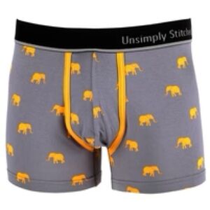 NWT Unsimply Stitched Elephant Print Trunk Underwear Size X-Large